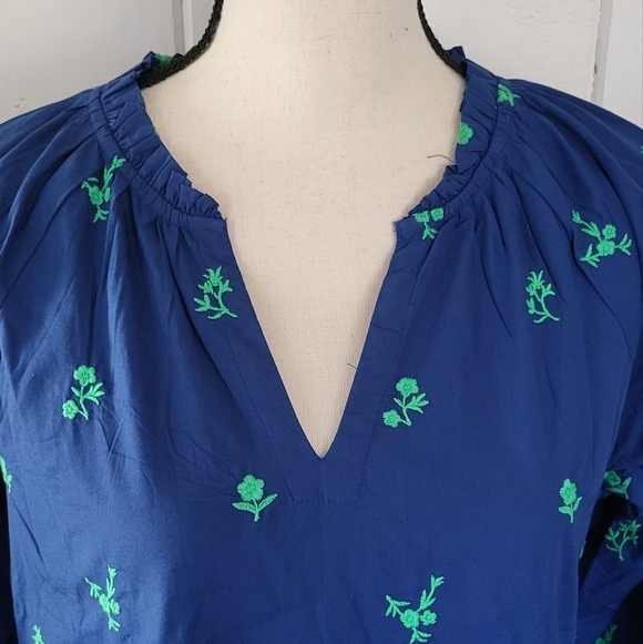 Hatley Maddy Popover Embroidered Flower Dress - Picture 2 of 14